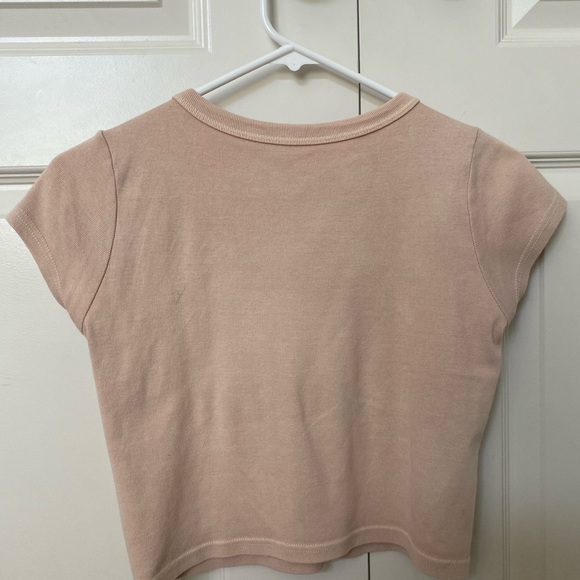 John Galt Baby Pink Baby Tee - Picture 3 of 4